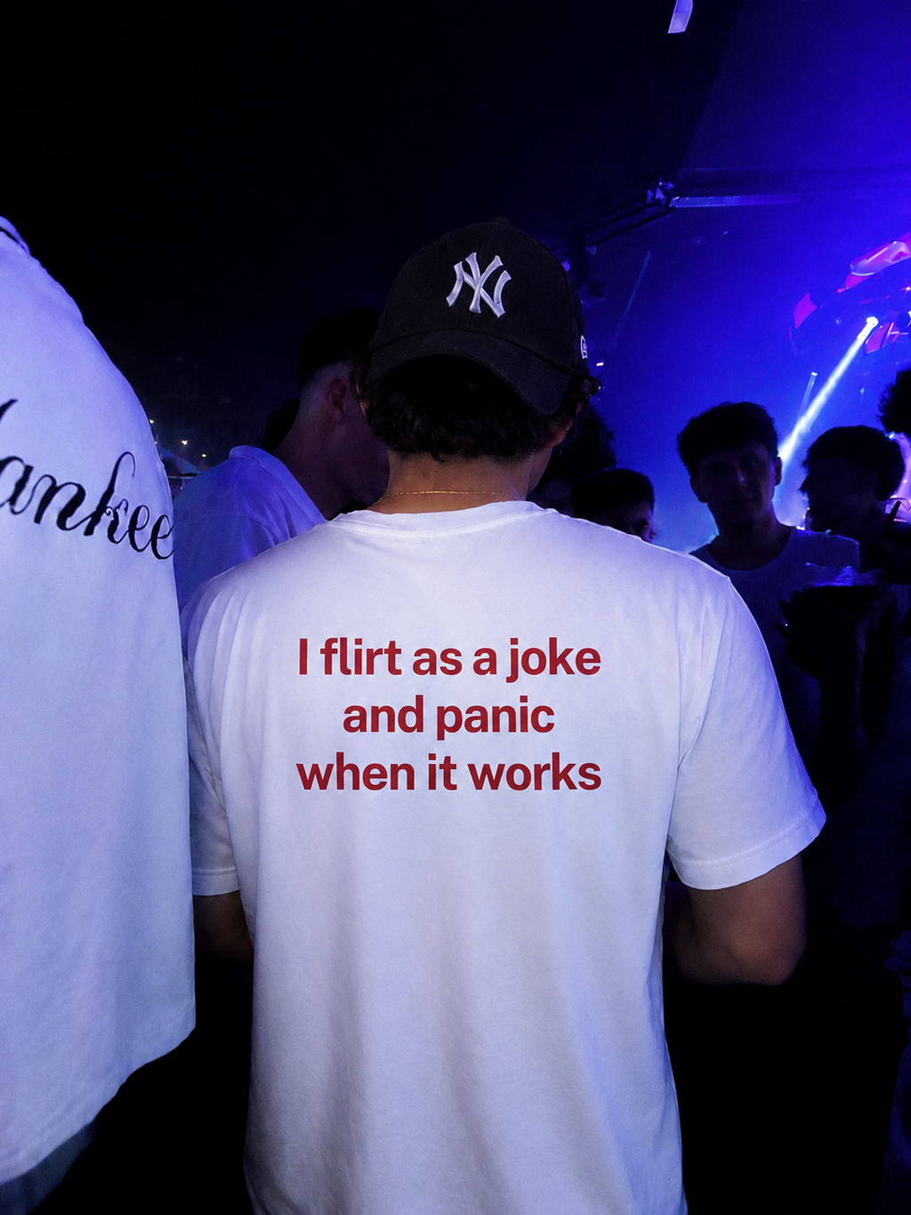 I FLIRT FOR FUN AND PANIC WHEN IT WORKS T-shirt