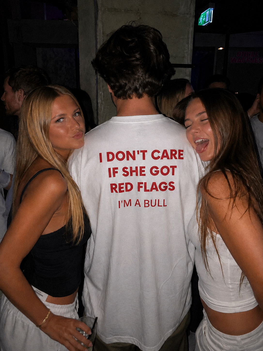 I DON'T CARE IF SHE GOT RED FLAGS T-shirt