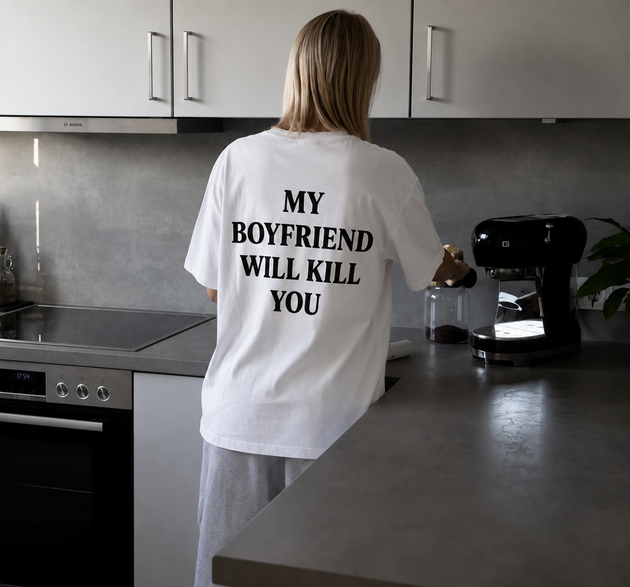 MY BOYFRIEND WILL KILL YOU T-shirt