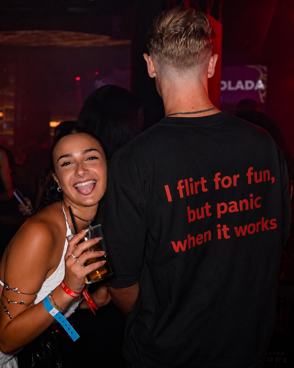 I FLIRT FOR FUN AND PANIC WHEN IT WORKS T-shirt