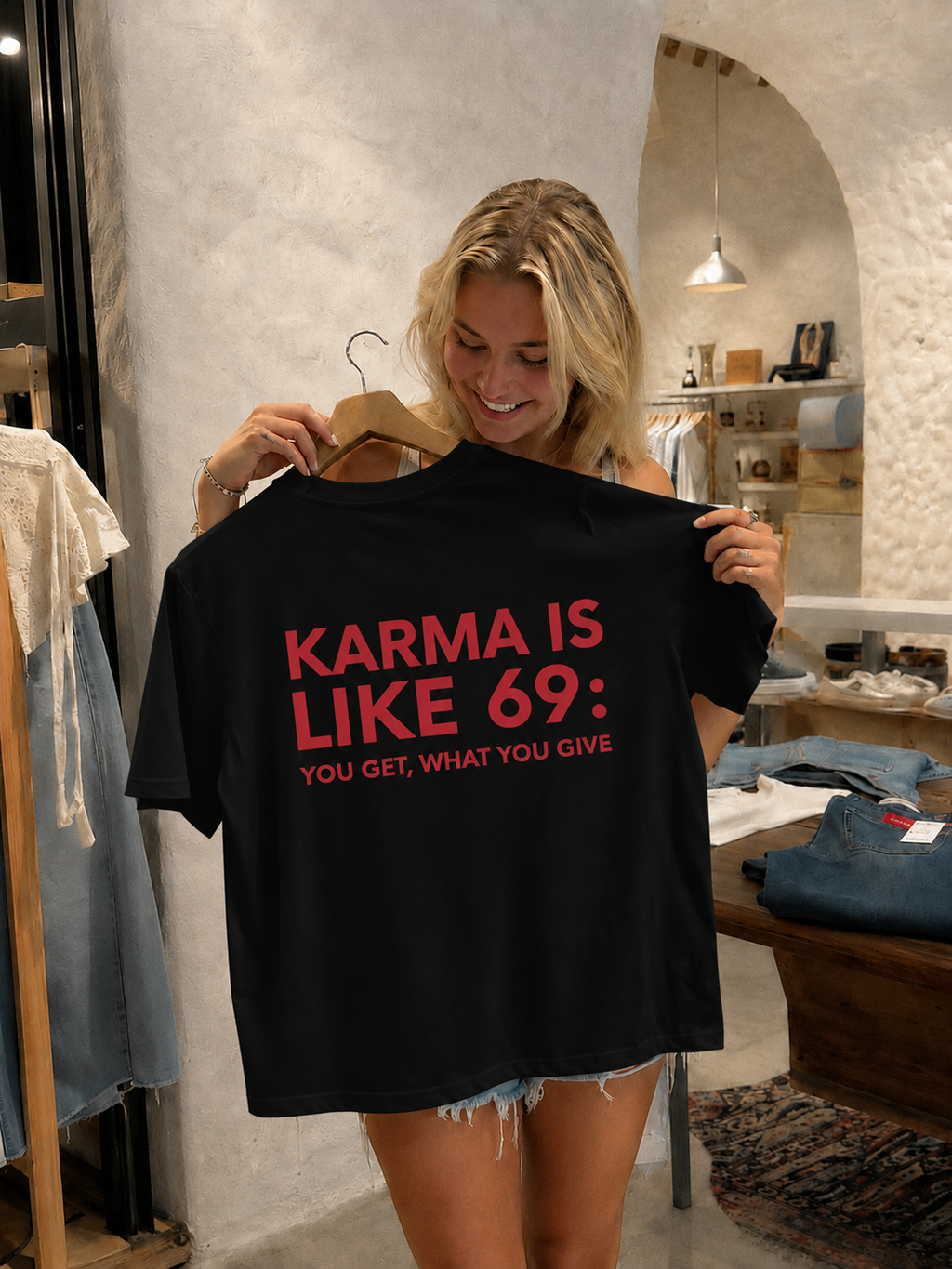 KARMA IS LIKE 69 T-shirt (Unisex)