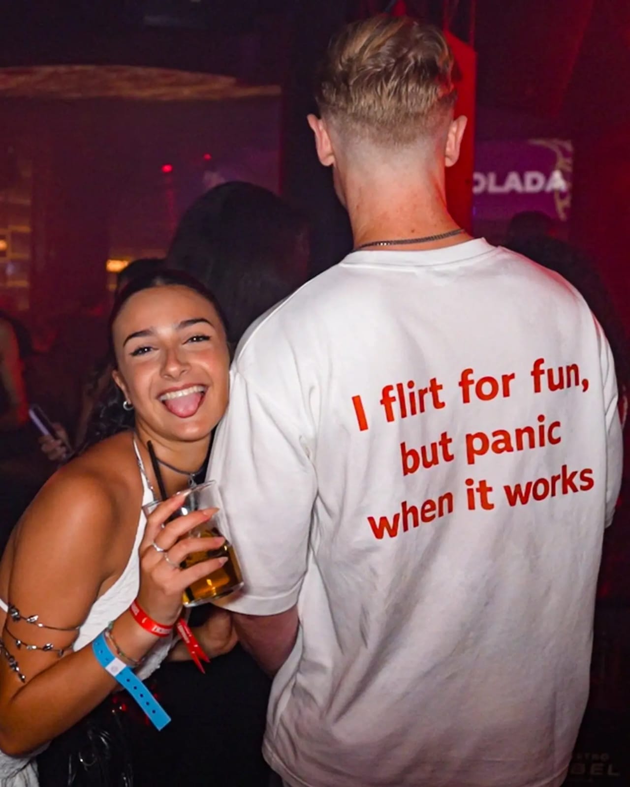 I FLIRT FOR FUN AND PANIC WHEN IT WORKS T-shirt